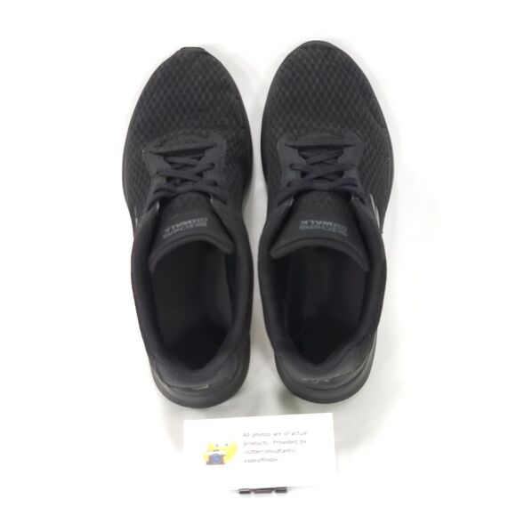 Skechers GoWalk 6 Athletic Lace Up Walking Shoe Womens Size 9.5 124514 Black - Picture 7 of 10